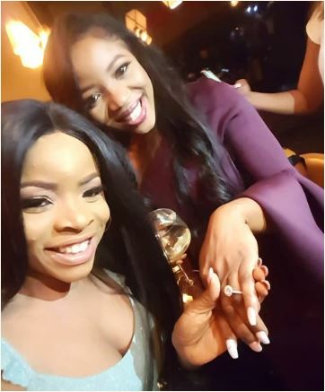 Linda Ikeji's sister, Sandra Ikeji is engaged (Photo+video)