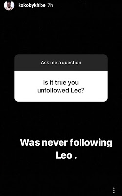 'I Was Never Following Leo': BBNaija's Khloe Debunks Rumours