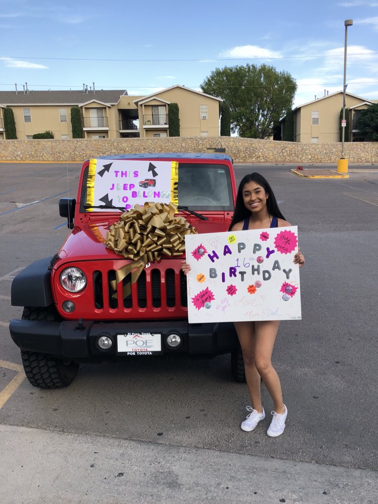 Parents Gift Daughter 2018 Jeep Wrangler To Mark Her 16th Birthday