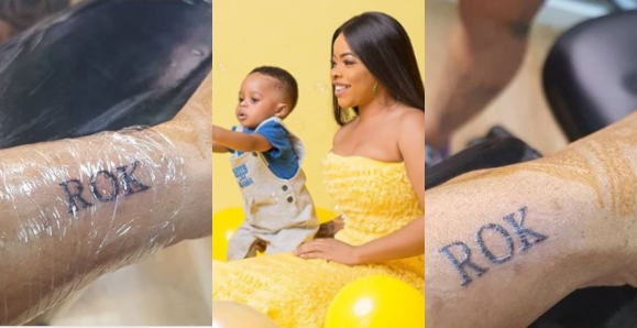 Laura Ikeji Tattoos Son's Name On Her Body To Celebrate His Birthday (Photos& Video)