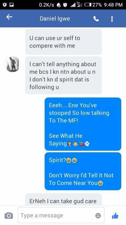 Nigerian Lady shares chat she had with a man who rained insults on her for ignoring his messages after accepting his friend request