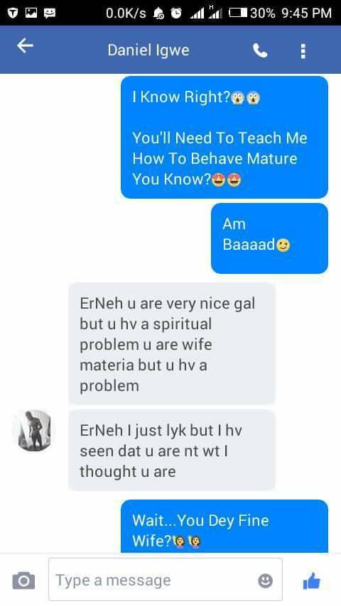 Nigerian Lady shares chat she had with a man who rained insults on her for ignoring his messages after accepting his friend request