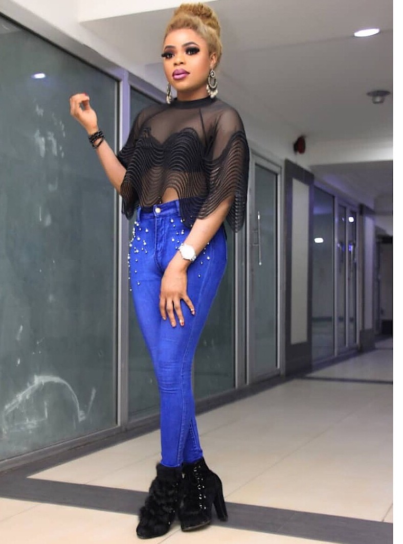 We can see your d**k - Fans to Bobrisky for rocking tight jeans (Photos)