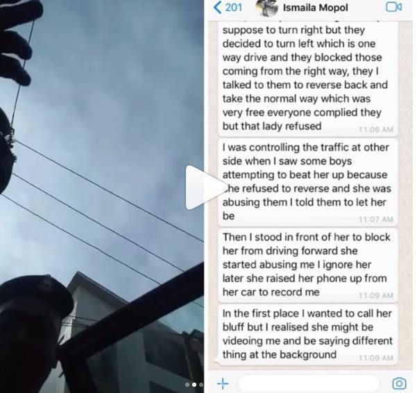 Police officer accused of slapping Korra Obidi shares video showing her slapping him
