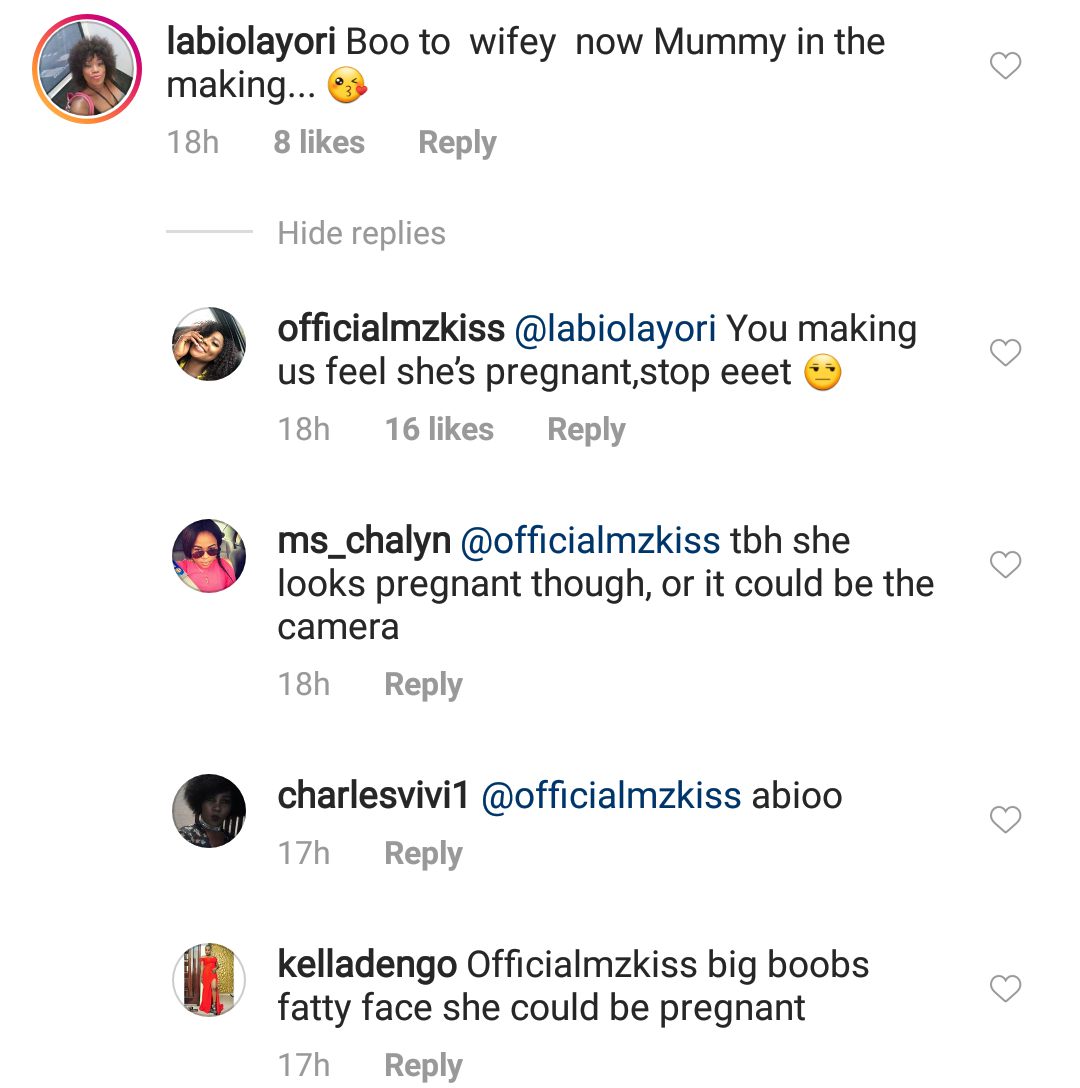 Is Chidinma Ekile pregnant?