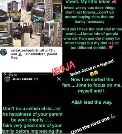 Nigerian female footballer, Asisat Oshoala, advises everyone as she buys her parents a mansion (Photos)