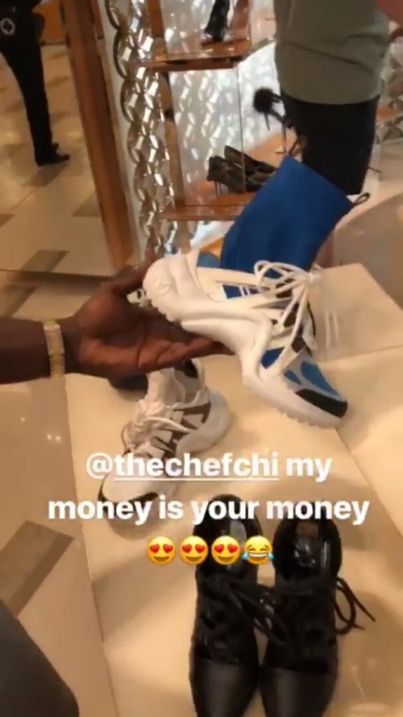 'My money is your money' - Davido gives girlfriend, Chioma, more assurance as he Shops for her in Paris (Photos)