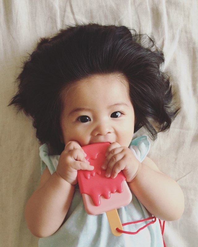 7-month-old baby breaks the internet with her amazing hair (Photos)