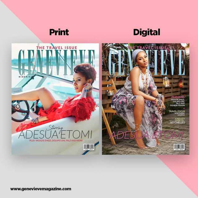 More stunning photos of Adesua Etomi from her Genevieve Magazine shoot emerges