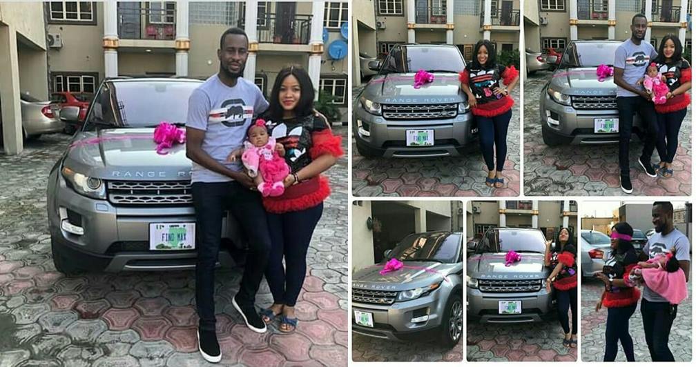 #Assurance: Nigerian man buys his lovely wife a brand new Range Rover (Photos)