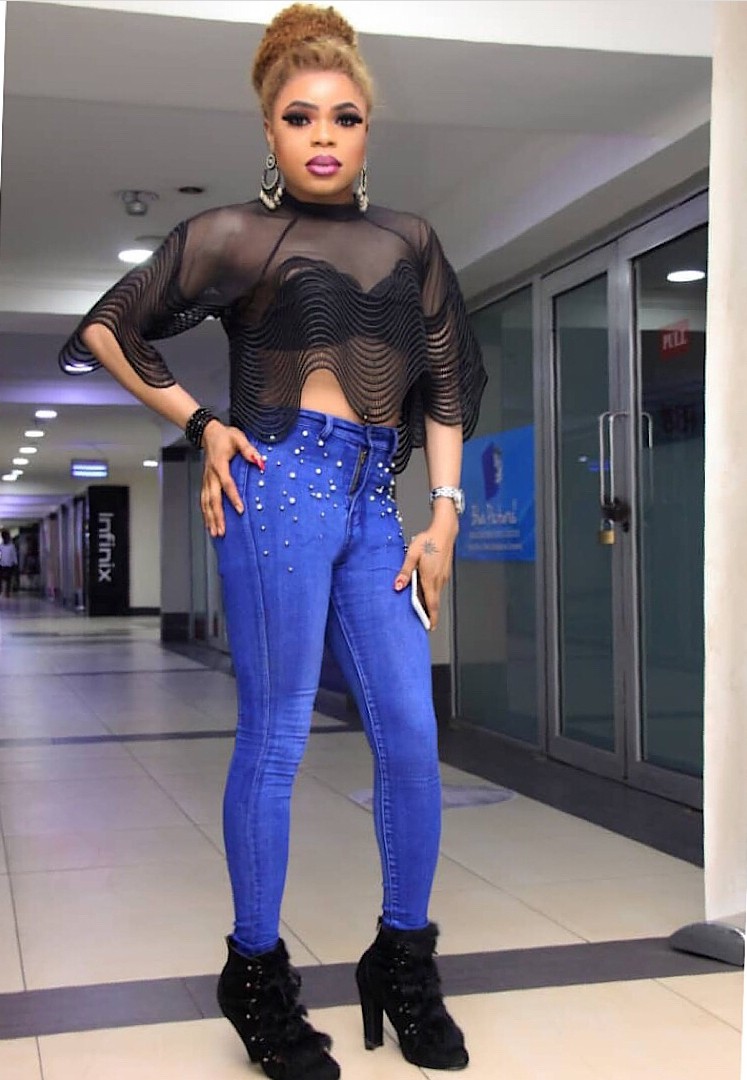 We can see your d**k - Fans to Bobrisky for rocking tight jeans (Photos)