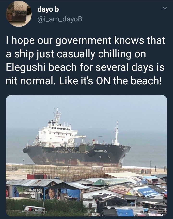 Unknown Ship Spotted At Elegushi Beach (Photos)