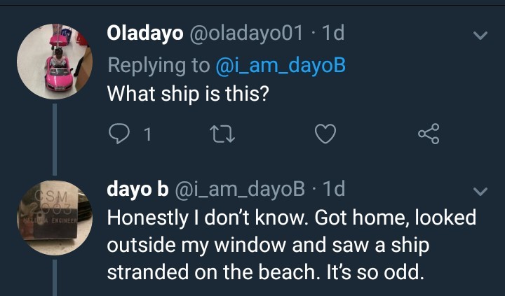 Unknown Ship Spotted At Elegushi Beach (Photos)