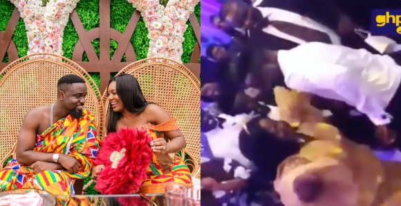 Sarkodie And Mum Show Off Dancing Skills At His Wedding Reception (Video)