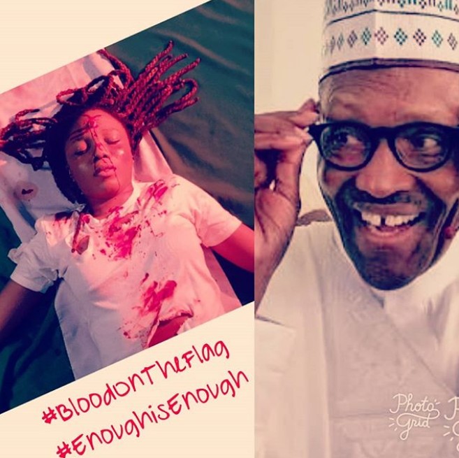 Ifu Ennada, Frank Donga, others campaign against killings in Nigeria (photos + video)