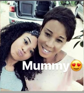 Nina Shows Off Mum After Been Accused Of Bleaching