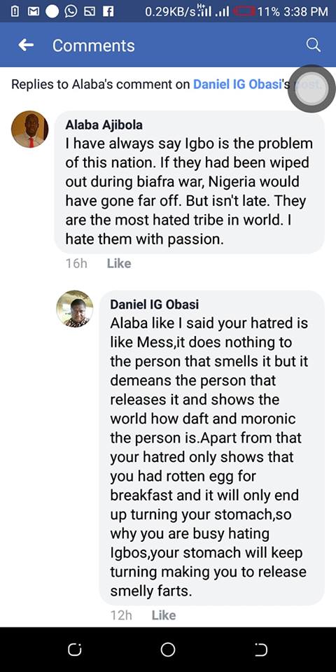 Babcock University staff goes on a rant; says Igbos should have been wiped out during the Biafran war