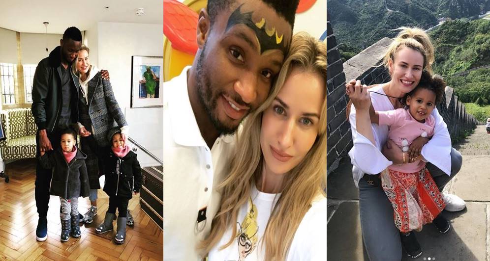 Mikel Obi's girlfriend, Olga denies allegation about him not helping his family