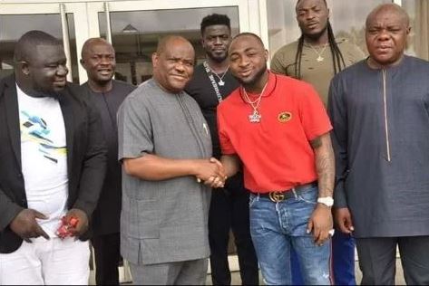 Governor Wike hosts Davido and his crew at Rivers Govt house (Photos)