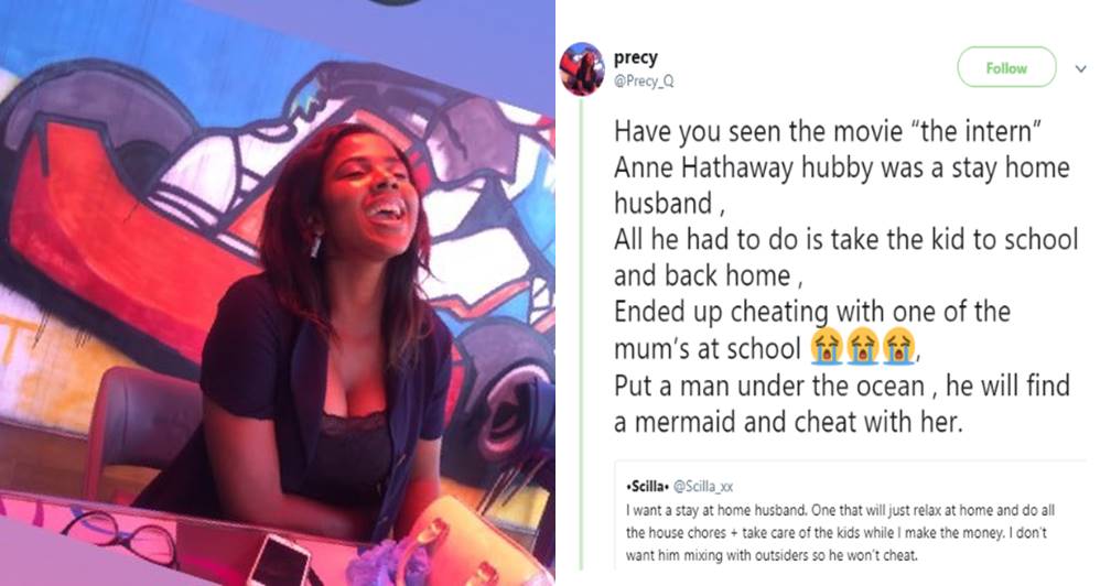 'Put a man under the ocean, he will find a mermaid and cheat with her' - Nigerian lady, says