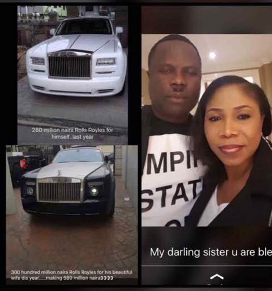 Nigerian billionaire, Kenneth Bramor buys first wife a Rolls Royce after marrying a 2nd wife