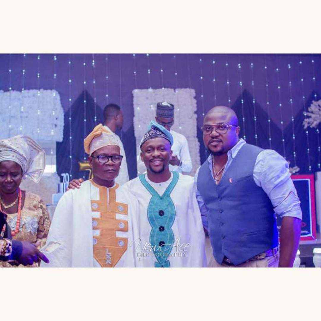 Comedian Ushbebe and his siblings celebrate Father's 70th birthday in style (photos)