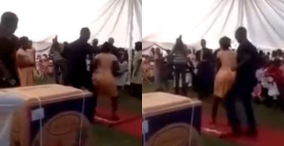 Pastor stops wedding party over bridesmaid's twerking (Video)