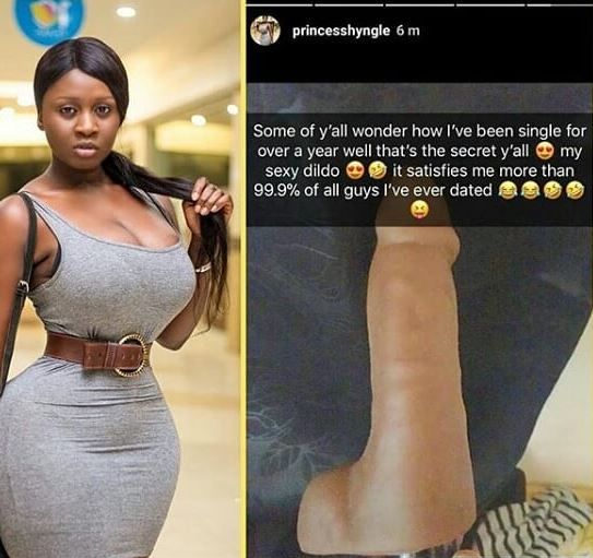 99.9% of the guys I dated couldn't satisfy me - Princess Shyngle, says as she shows her love machine