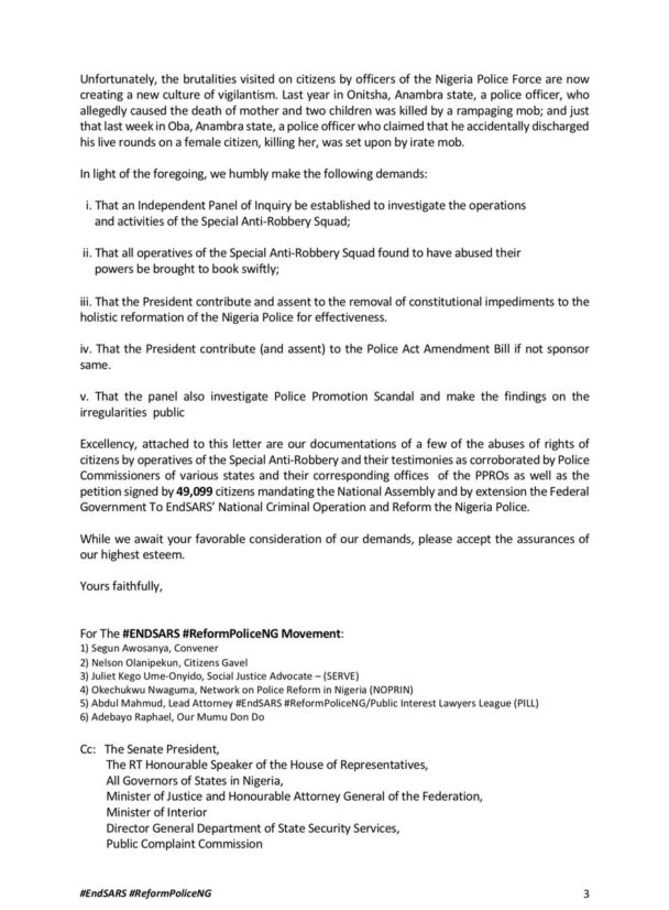 Acting president Osinbajo orders overhauling of SARS; orders investigation into the alleged unlawful activities