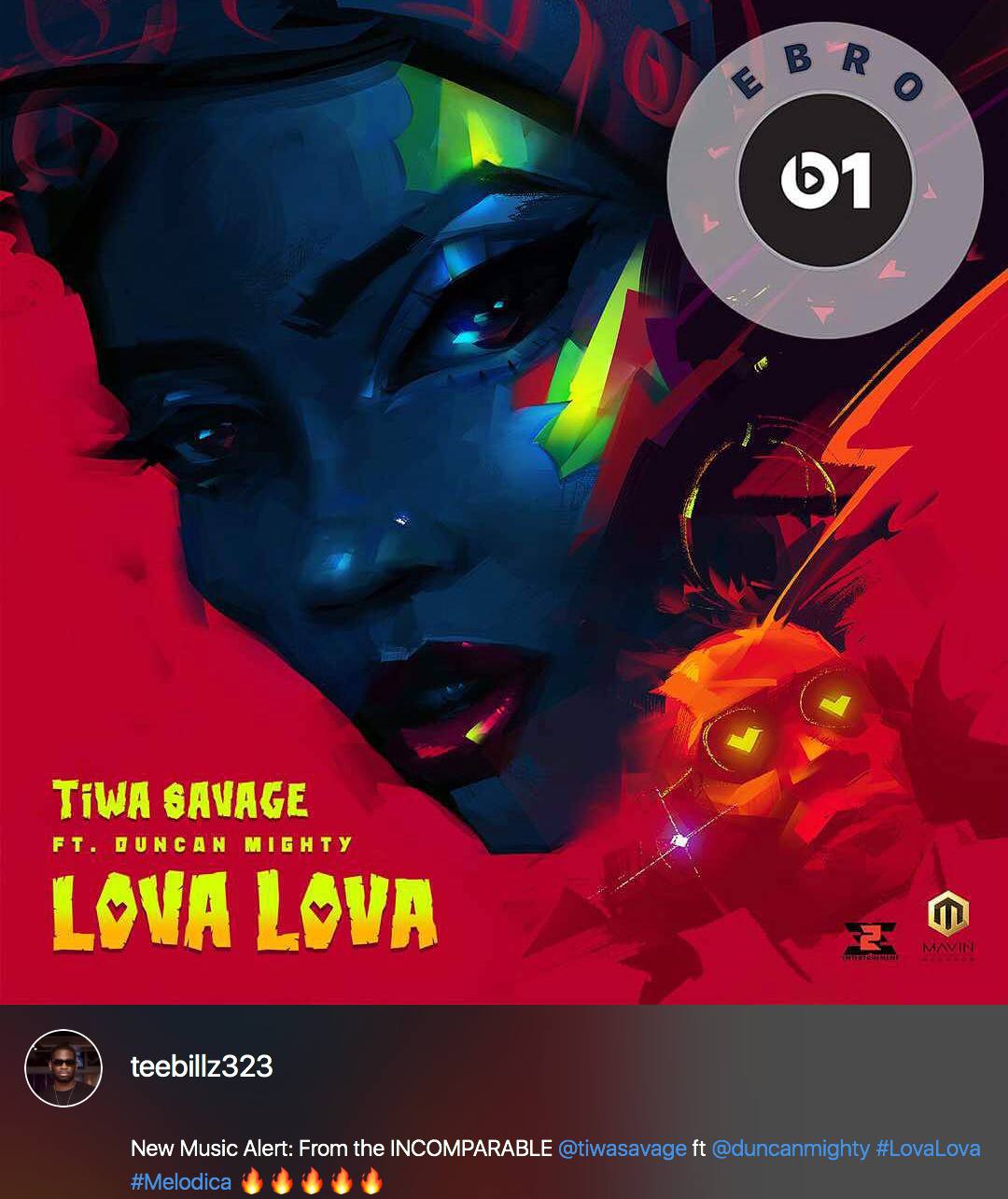 TeeBillz Shows Support For Tiwa Savage As She Releases New Single 'Lova Lova'