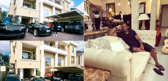 Peter Okoye flaunts mansion, car fleet to inspire and motivate fans