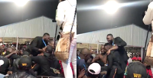 Fans Go Wild As Davido Performs In Namibia; Security Carries Him Off Stage (Videos)