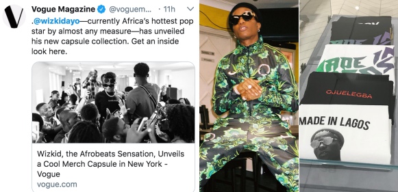 Vogue declares Wizkid as Africa's hottest pop star