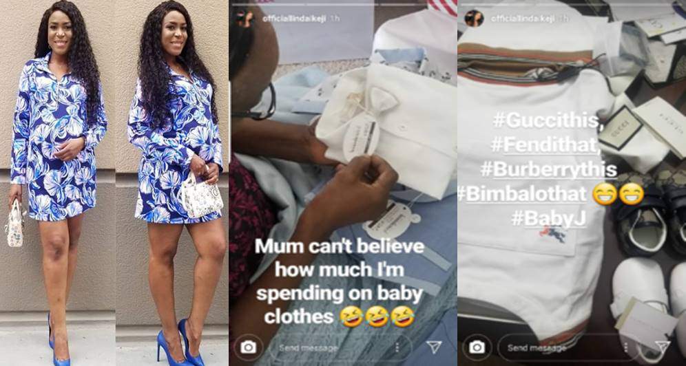 Linda Ikeji hints about the identity of her baby daddy as she showers expensive gifts on her son (Photos)