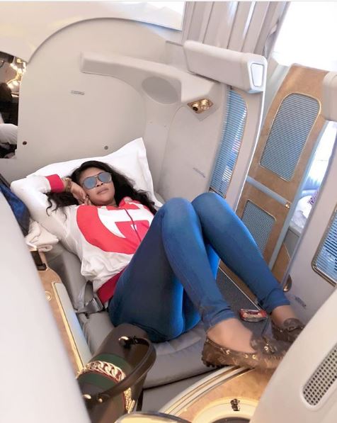 Actress, Mimi Orjiekwe flaunts her purchases after shopping in Dubai (Photos)