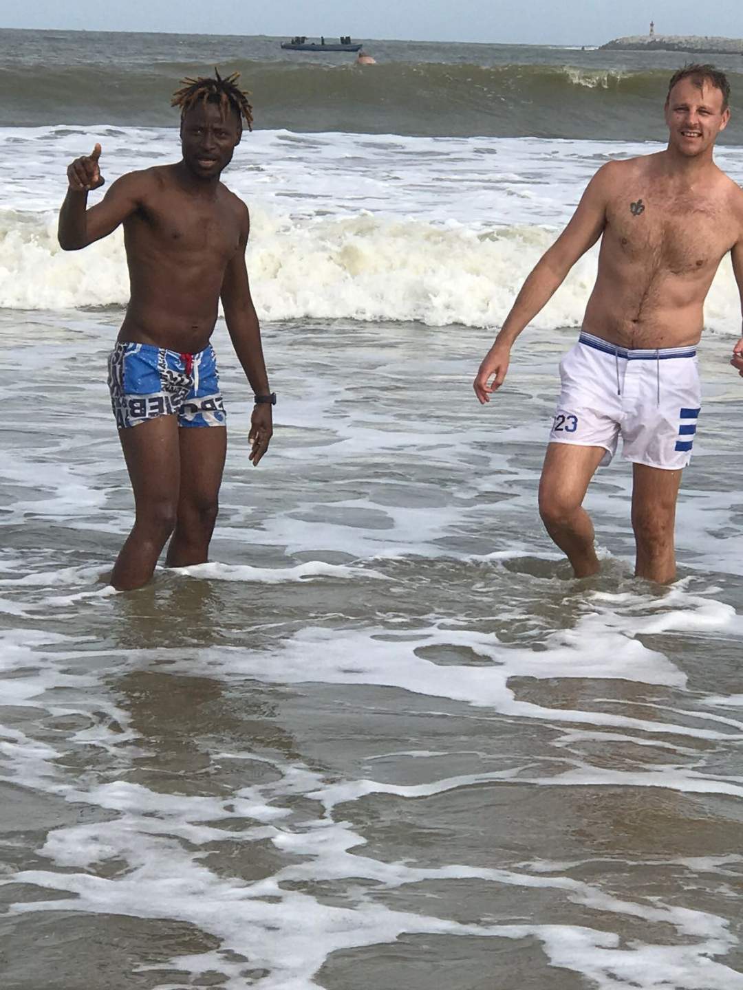 Bisi Alimi and his husband arrive Lagos for holiday (photos)