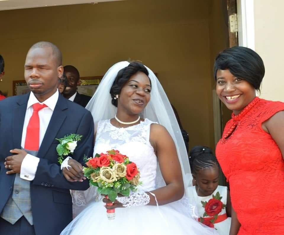 Lovely photos from the wedding of a visually impaired man and his beautiful bride