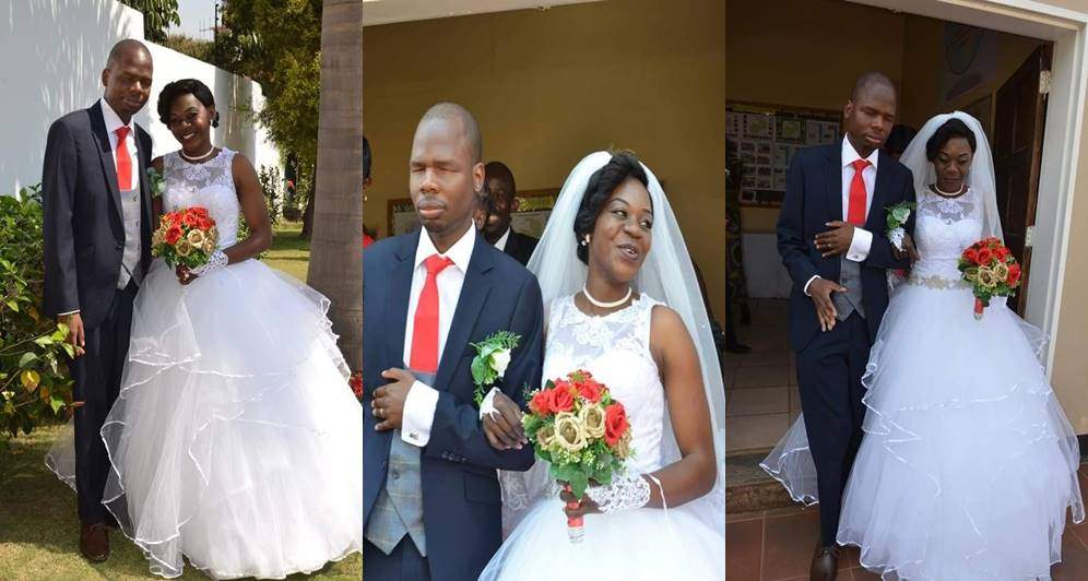Lovely photos from the wedding of a visually impaired man and his beautiful bride