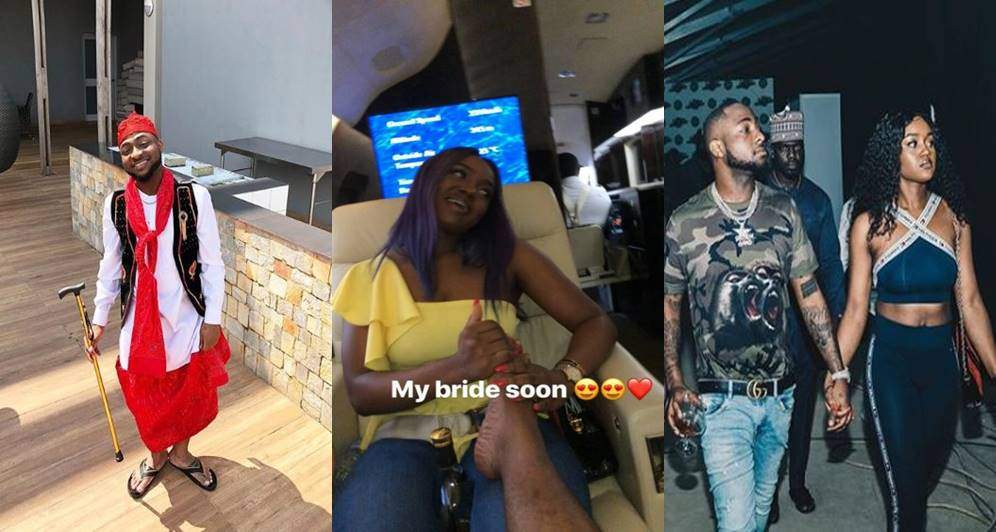 "My bride soon" - Davido hints on getting married to his bae, Chioma