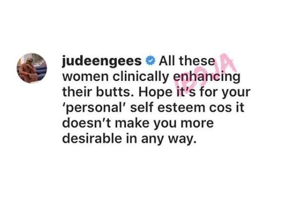 Jude Okoye addresses ladies undergoing cosmetic surgeries