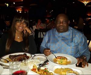 Dele Momodu hosts Linda Ikeji and her mum to 'pre-delivery baby' dinner in Atlanta (photos)