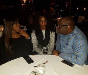 Dele Momodu hosts Linda Ikeji and her mum to 'pre-delivery baby' dinner in Atlanta (photos)