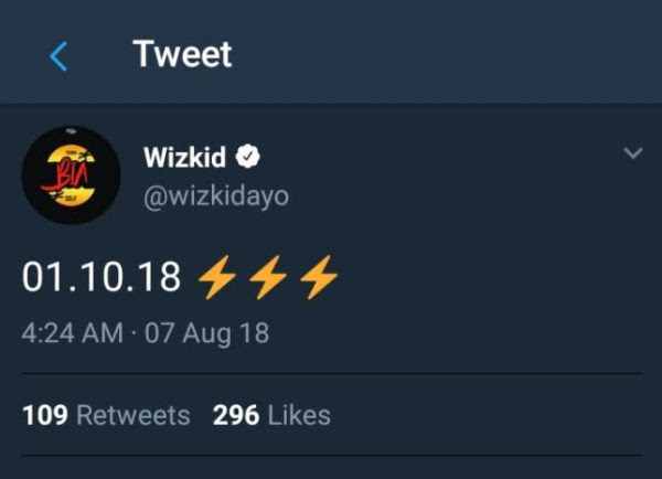 Wizkid Teases Fans With Release Date For 'Made In Lagos' Album