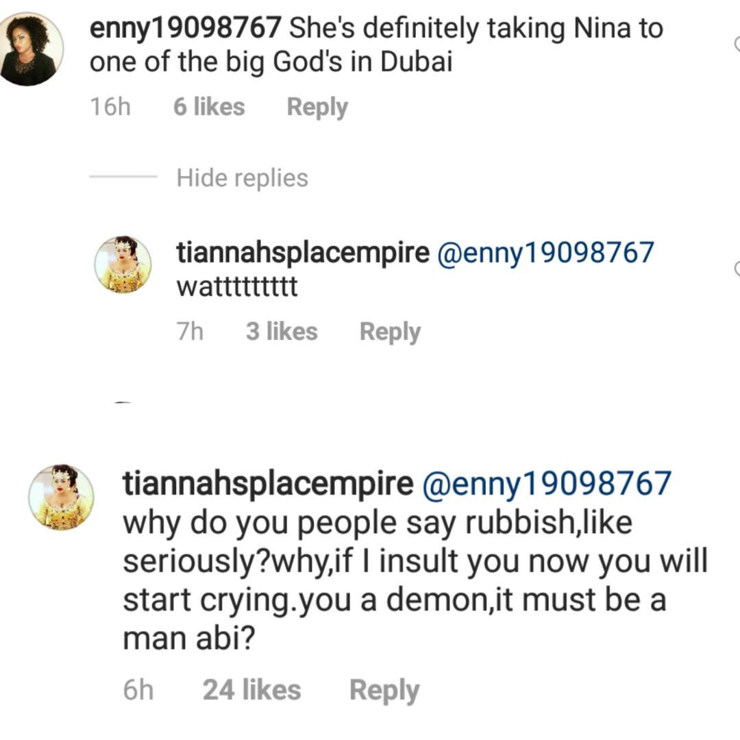 Toyin Lawani blows hot, after being accused of taking Nina to Dubai to see a 'big god'