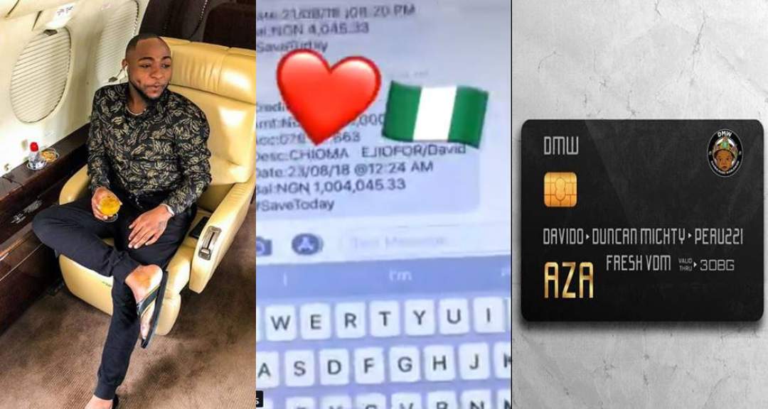 We rise by lifting others! Davido gives another fan ₦1 million