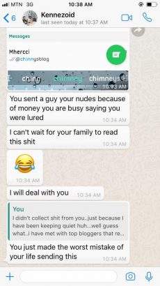 Nigerian man apologizes after being called out for trying to blackmail a lady with her n*des