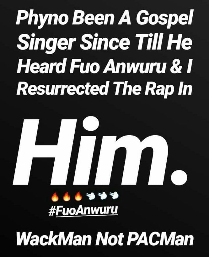 Rapper Bugzydvinci goes berserk, as he calls out Phyno for stealing his slang ' Fuo' and changing it to 'Fuwa'