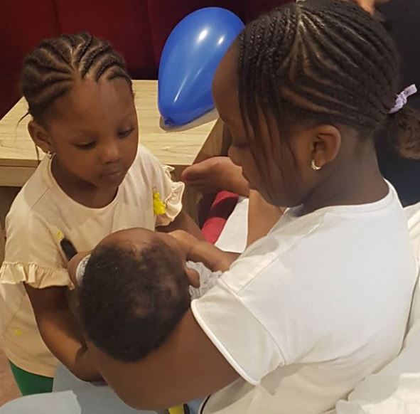 'I am done making babies' - Timaya says as he shares cute photo of his three children