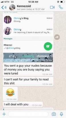 Nigerian man apologizes after being called out for trying to blackmail a lady with her n*des