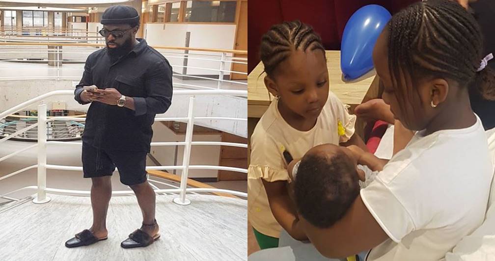 "I am done making babies" - Timaya says as he shares cute photo of his three children